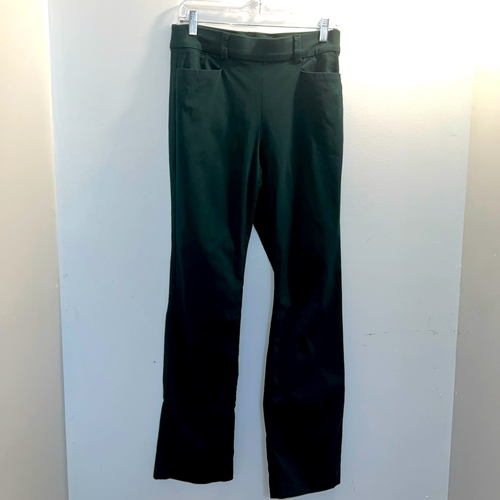 Maurices M dark teal/pine green slacks. Bootcut, regular length